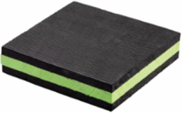 Foam Vibration Iso Pad, 2"X2"X1", 70 Psi Max