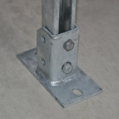 Rectangular Post Base Plate, 3.94" x 6.3" x 3.15"
