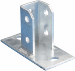 Rectangular Post Base Plate, 3.94" x 6.3" x 3.15"