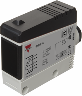 Retro-Reflective Photoelectric Sensor, 12 m Range, Infrared Light, IP67, Relay NO+NC
