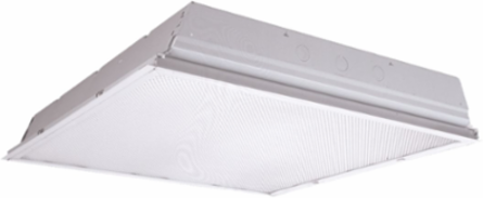 2 Lamp, 2'x2' Static Lensed Troffer, CEE Listed Electronic Ballast, T8 U6