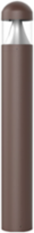 Dome-shaped Bollard, Selectable 15W-20W-25W, 50-60Hz, 120-277V Universal, Selectable 3000, 4000, & 5000K, Selectable Dusk-to-Dawn via Button-type-photocontrol, Up to 3,817 Lms.