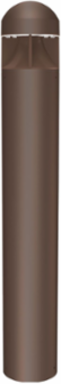 Round Top Bollard, Selectable 15W-20W-25W, 50-60Hz, 120-277V Universal, Selectable 3000, 4000, & 5000K, Selectable Dusk-to-Dawn via Button-type-photocontrol, Up to 2,412 Lms.