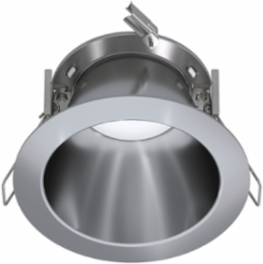 4-inch Round Reflector, Medium Distribution, Specular Clear