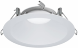6-inch Round Reflector, Wide Shallow, Matte White