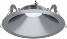 8-inch Round Reflector, Wide Shallow, Specular Clear