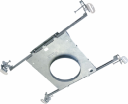 4 inch round mounting frame with drywall collar.