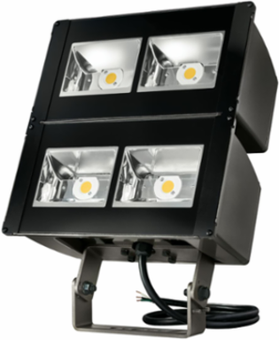 Night Falcon Large LED Floodlight, 252W, 4000K, 6x6 Trunnion Mount