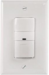 PIR Wall Switch Sensor 120/277V with Manual/Auto On, White