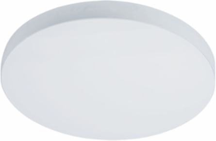 14" Round Surface Mount LED Downlight, lumen selectable, 90+ CRI, Field selectable until 5000K, Matte White.