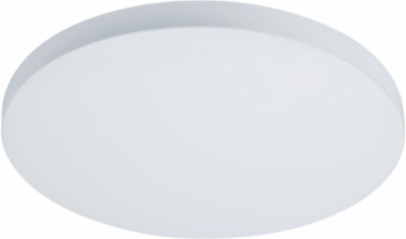 18" Round Surface Mount LED Downlight, Lumen Selectable until 2500, 90+ CRI, Field Selectable until 5000K, Matte White, Phases Cut LE/TE 5%.