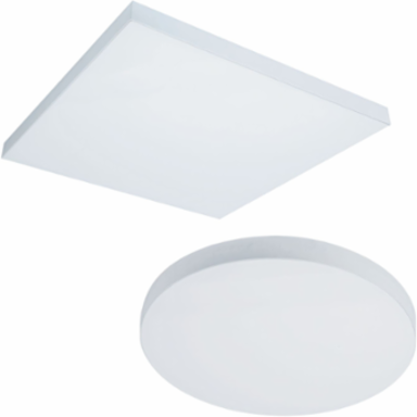8" Round Surface Mount LED Downlight, Lumen Selectable 900/1200/1500 lm, 90 plus CRI, Field Selectable CCT Dim-to-Warm/2700/3000/3500/4000/5000K, Matte White, Phase Cut LE/TE 5 percent, 120V.