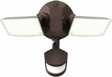 TGS Security Flood, 4000K, Motion Activated, Twin, Bronze.