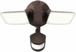 TGS Security Flood, 4000K, Motion Activated, Twin, Bronze.