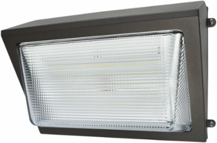 Medium LED Wall Pack, Selectable Lumen: 10,000-14,900/ 70-100W, Selectable CCT: 3000, 3500, 4000, 5000, 6500K / 80CRI, 120-347V, 50/60Hz, Selectable Dusk-to-Dawn via Button-type photocontrol