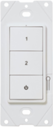 WaveLinx Lite Battery Powered Wallstation, 3 Button, White