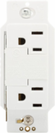 SurgeBloc Duplex Receptacle, 15A, 125V, NEMA 5-15R, 340J, Audible Alarm, White