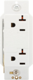 SurgeBloc Duplex Receptacle, 20A, 125V, NEMA 5-20R, 340J, Audible Alarm, White