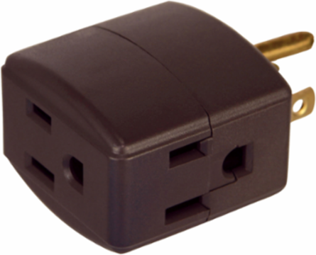 Three Outlet Cube Tap