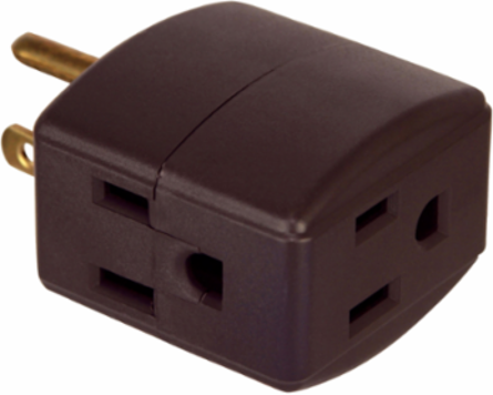 Three Outlet Cube Tap