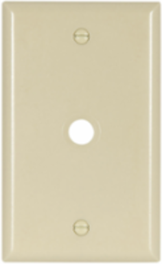 Eaton thermoset telephone and coaxial wallplate