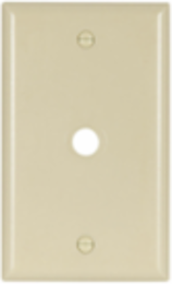 Eaton thermoset telephone and coaxial wallplate