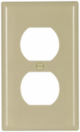 Eaton thermoset duplex receptacle wallplate