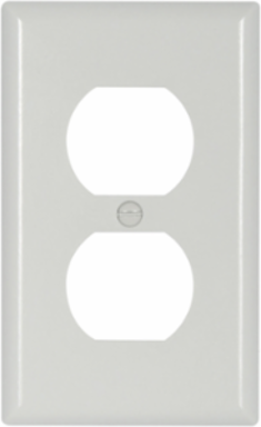Eaton thermoset duplex receptacle wallplate