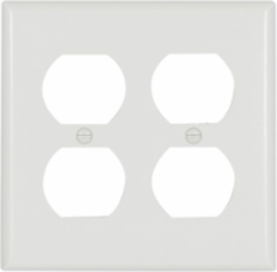 Standard Size Duplex Receptacle Wallplate