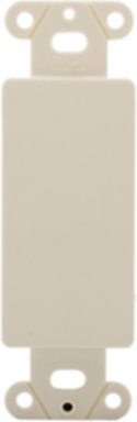 Decorator Wallplate Adapter, Flush Mount, Blank, Thermoplastic, Light Almond