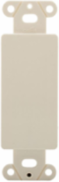 Decorator Wallplate Adapter, Flush Mount, Blank, Thermoplastic, Light Almond