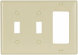 Eaton thermoset combination wallplate