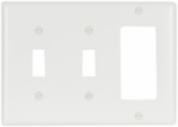 Eaton thermoset combination wallplate