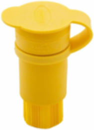 Watertight Locking Connector, 15A, 277V, L7-15, #18-10 AWG, Santoprene, Black