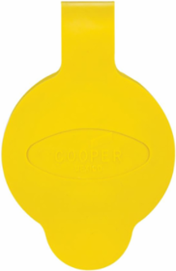 Replacement Closure Cap, Watertight, Santoprene, Yellow