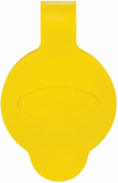 Replacement Closure Cap, Watertight, Santoprene, Yellow
