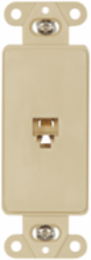 4-Conductor Telephone Jack Decorator Insert