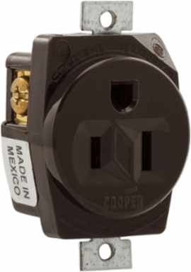 Panel Mount Single Receptacle