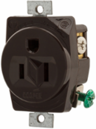 Panel Mount Single Receptacle