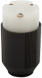 Straight Blade Connector, Auto Grip, 15A, 250V, NEMA 6-15R, #18-12 AWG