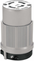 Eaton Arrow Hart standard locking c — Number Of Wires: 4 Non-grounding, Special Features: Severe duty locking plug, Certifications: cULus Listed, Voltage Rating: 3ØY 120/208 V, Color: Gray, Cord Diameter: 0.63-1.16 in (15.9-29.4 mm), Allowable Wire Size: #18-10 AWG