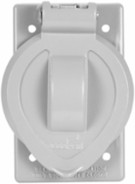 Eaton die cast aluminum single receptacle cover