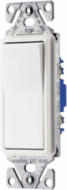 SWITCH DECO 3WAY 15A 120/277V WH CAN