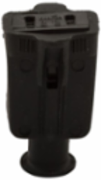 Straight Blade Connector, Non-Grounding, NEMA 1-15R, 15A, 125V, Thermoplastic Rubber, Black