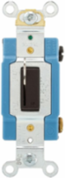 Locking Switch, Single-Pole, 15A, 120/277V, Key Actuator, Maintained, Urea, Brown