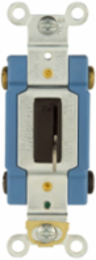Locking Switch, Two-Pole, 15A, 120/277V, Key Actuator, Maintained, Urea, Blue