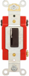 Locking Toggle Switch, Two-Pole, 20A, 120/277V, Key Actuator, Maintained, Brown, Urea