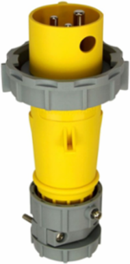 Eaton Arrow Hart pin and sleeve plug — Voltage Rating: 125 V, Amperage Rating: 20A, Number Of Wires: Grounding 3 Three-wire