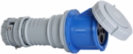 Pin and Sleeve Connector, IEC 60309, 100/125A, 250 V, 3-Pole 4-Wire, IP69K, Nickel Plated Brass