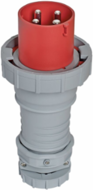 Pin and Sleeve Plug, IEC 60309, 100/125A, 3-Phase 380-415 V, 3-Pole 4-Wire, IP69K